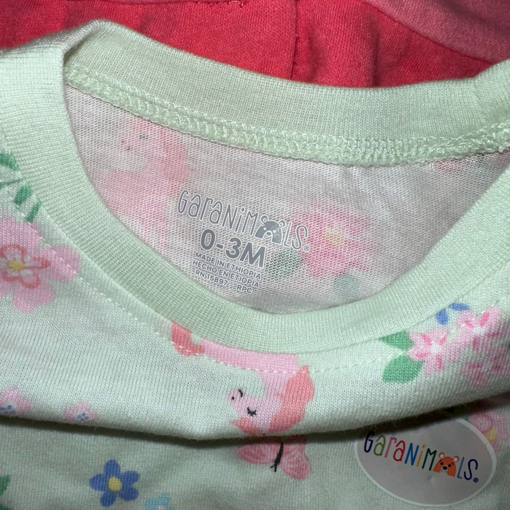Lot of 6 Baby Girl Mixed Brands Mostly 0-3 Months 1 Size 68 Bundle Multi-color - Picture 8 of 14